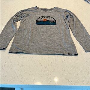Patagonia women’s Quick Dry Gray Long Sleeve Shirt